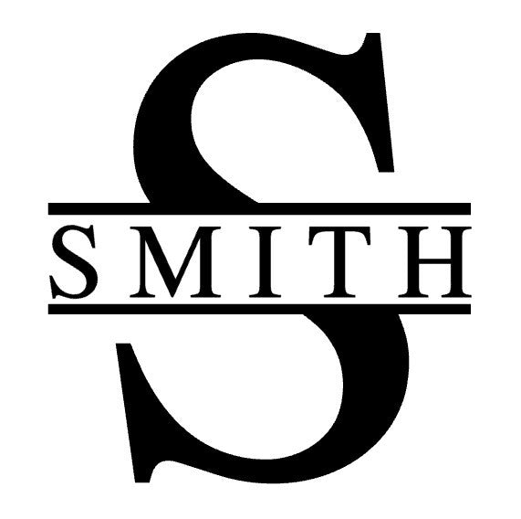 Split Letter Monogram