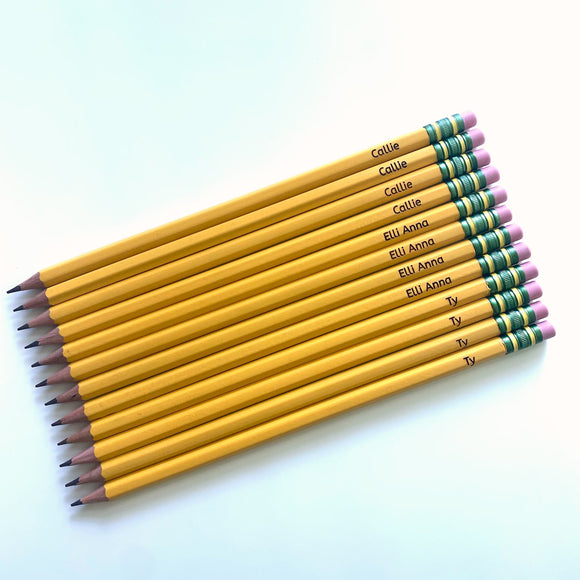 Personalized #2 Pencils 12 ct