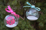 Monogrammed Christmas Ornament