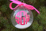 Monogrammed Christmas Ornament