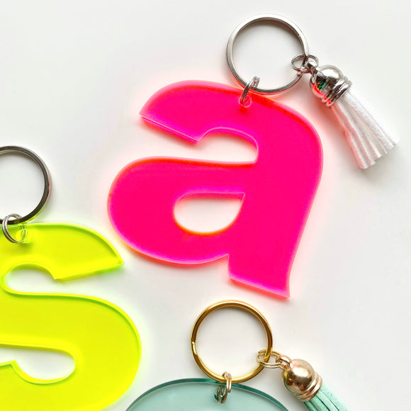 Lowercase Letter Keychain
