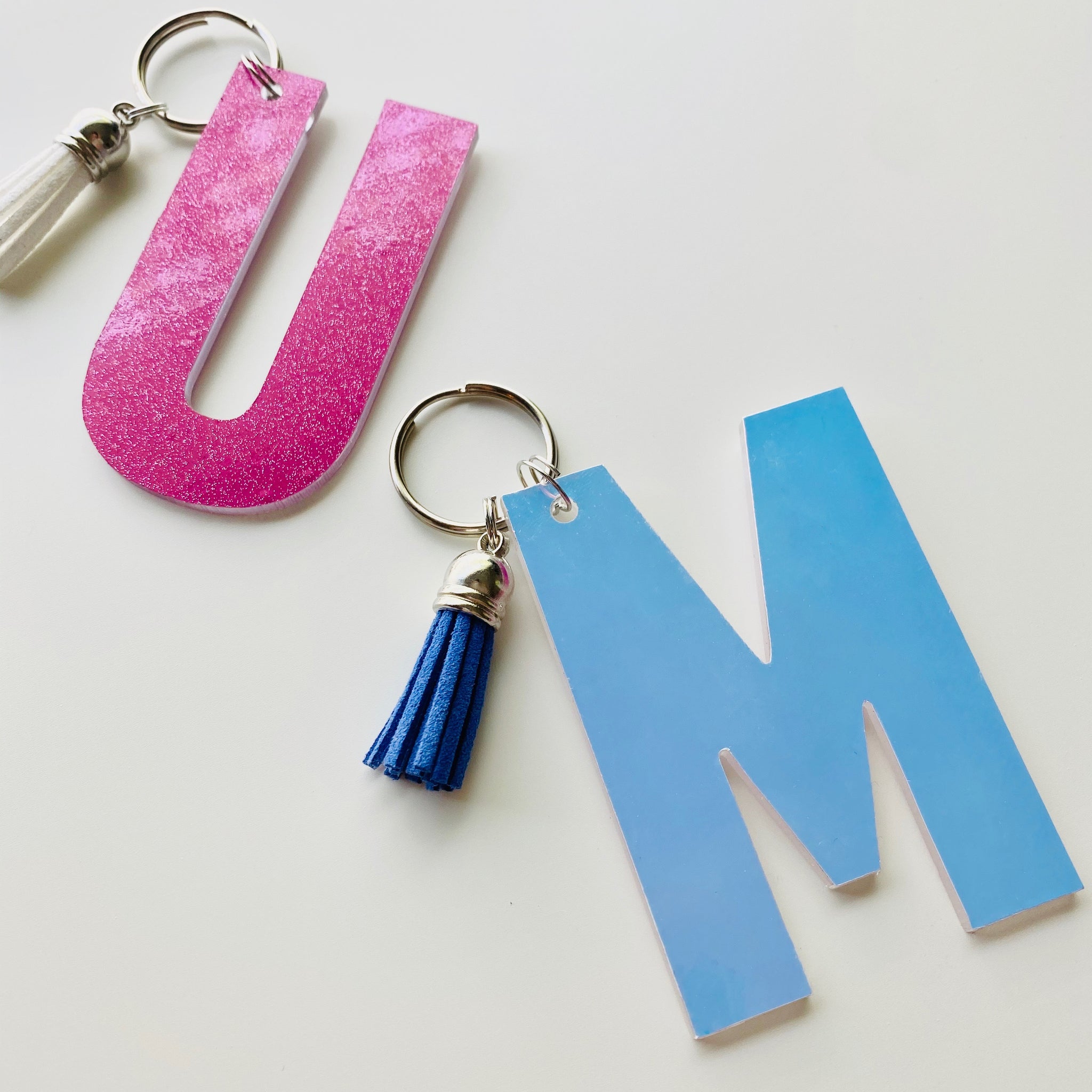Solid Keychain Solid Single Letter Keychain – Southern Society Company