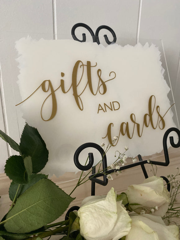 Gifts & Cards Acrylic Sign