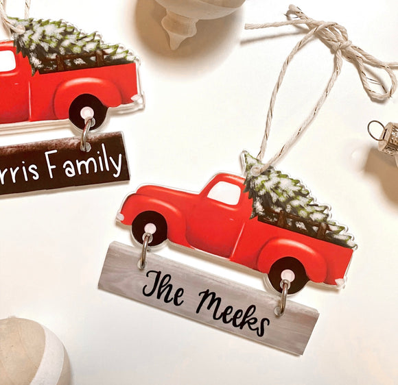 Christmas Truck Ornament