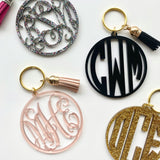Acrylic Monogram Keychain