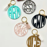 Acrylic Monogram Keychain