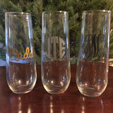 Stemless Flute Glasses