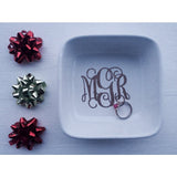 Monogrammed Ring Dish